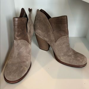 Gray booties